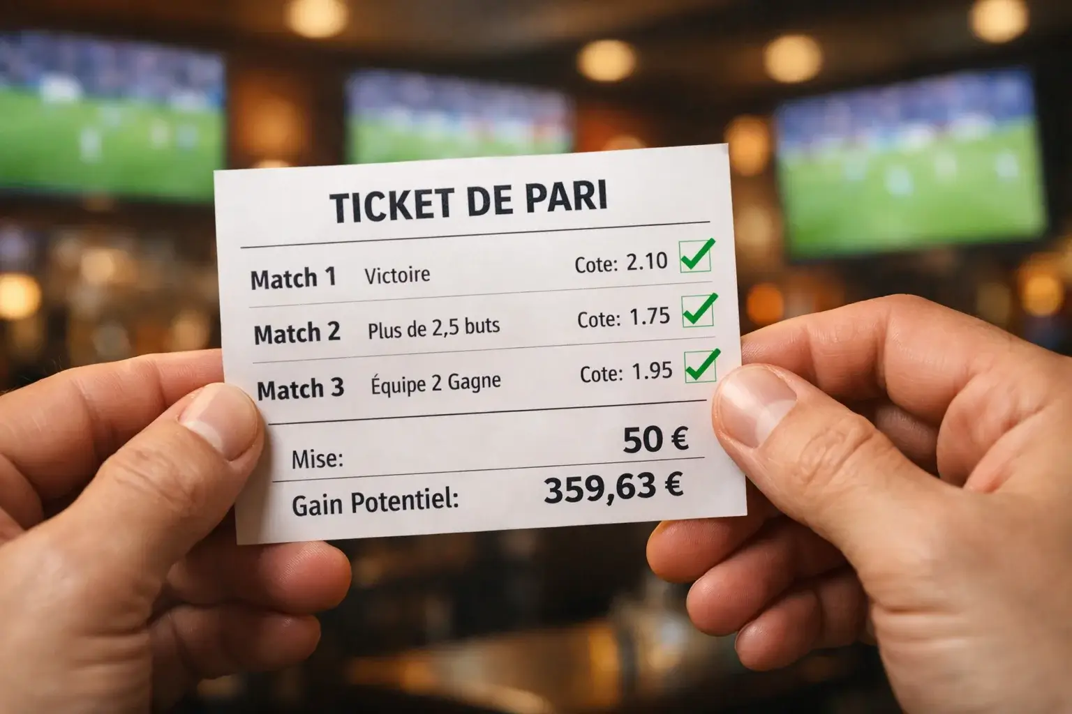 Types de paris combinés doublé triplé quadruplé