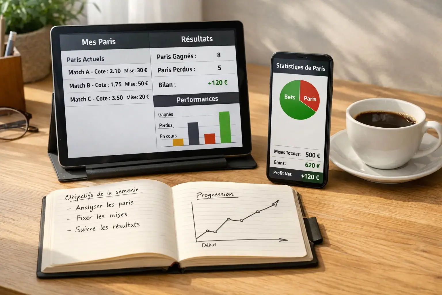 Applications et outils de suivi de paris combinés