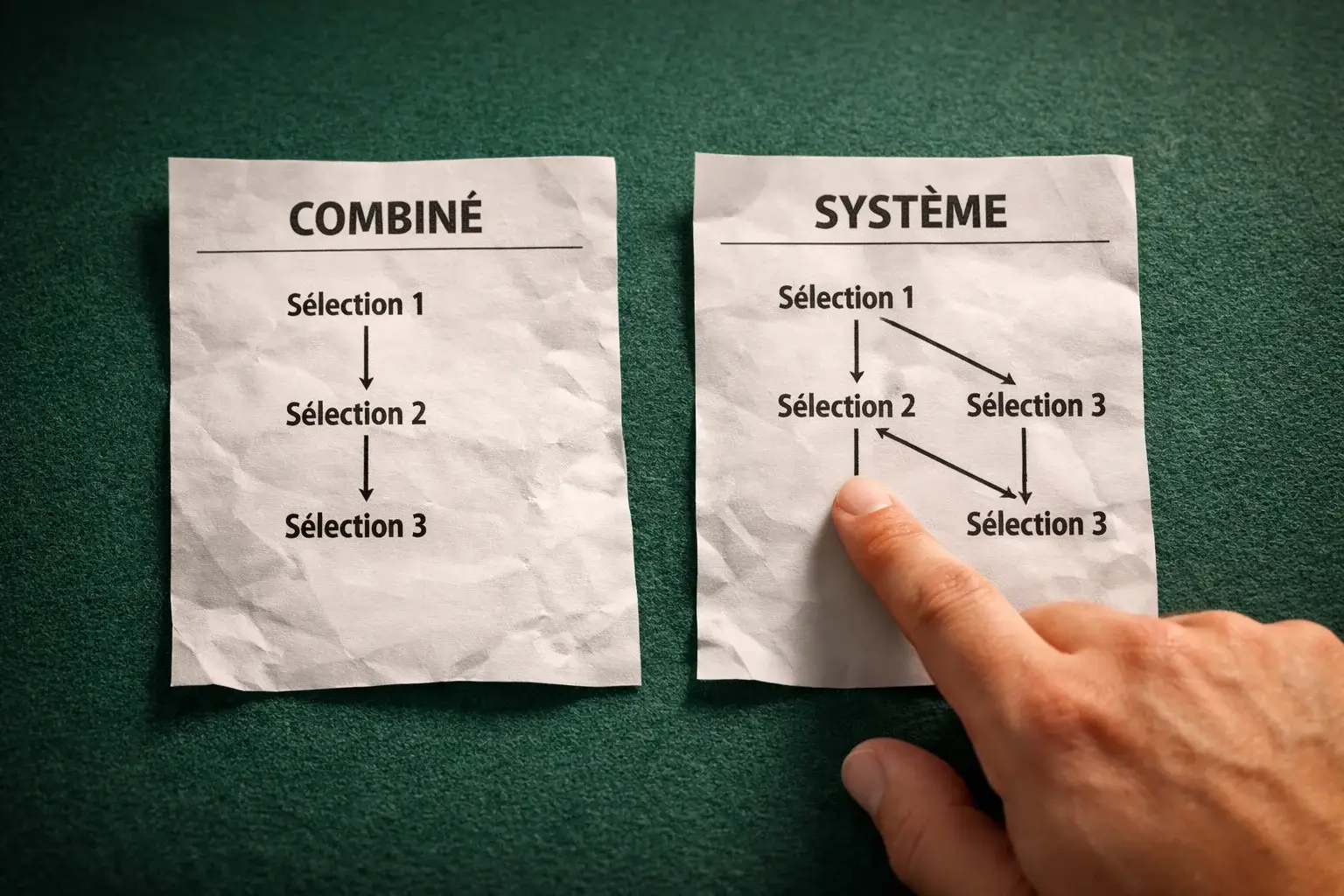 Comparaison entre pari combiné et pari système pour les paris sportifs