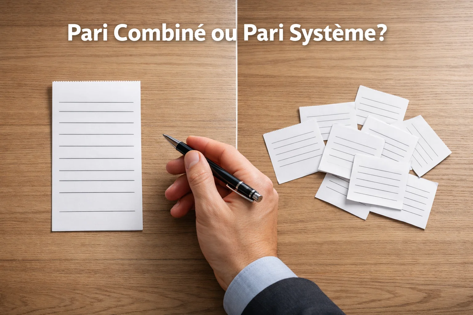 Comparaison entre pari combiné et pari système